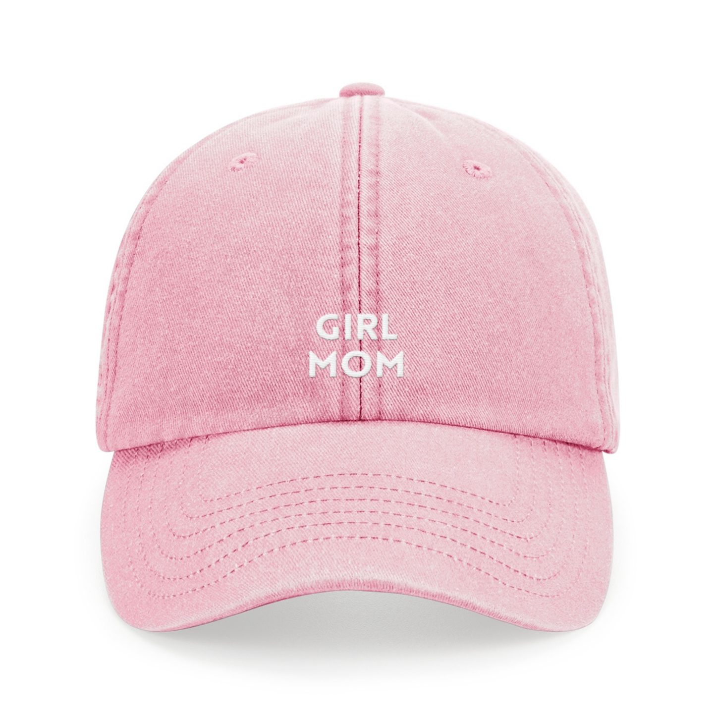 Girl Mom Cap – Statement Cap in vintage pink mit Stick