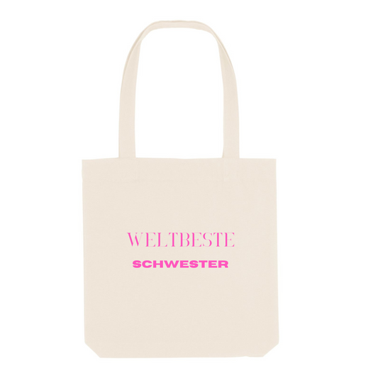 Weltbeste Schwester – Jutebeutel