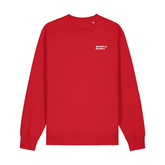 Weihnachtsmann-Sweatshirt für Babys mit Rundhalsausschnitt