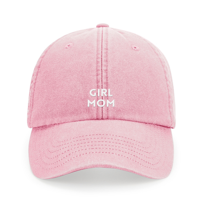 Girl Mom Cap – Statement Cap in vintage pink mit Stick