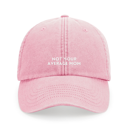 Not your average mom – Statement Cap vintage pink mit Stick