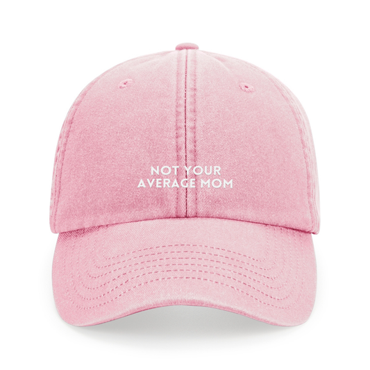 Not your average mom – Statement Cap vintage pink mit Stick