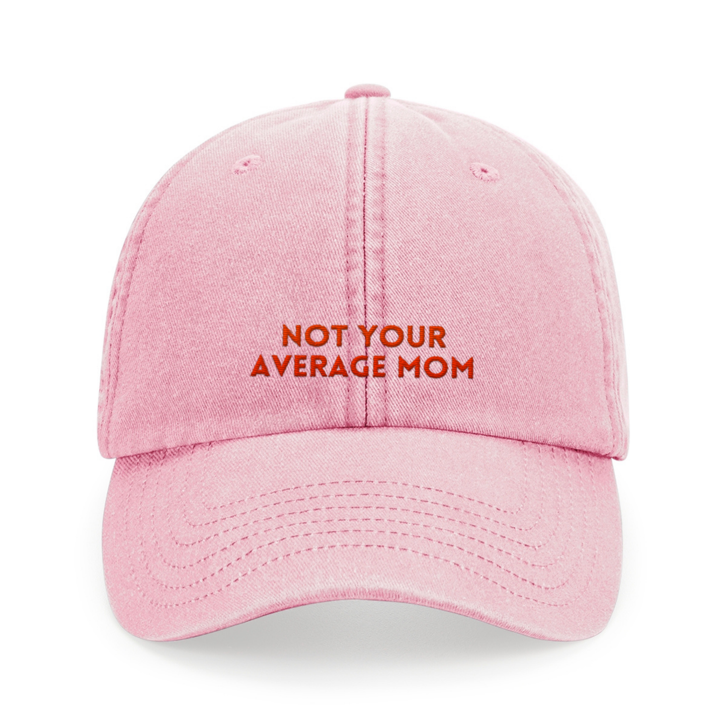 Not your average mom – Statement Cap vintage pink mit Stick