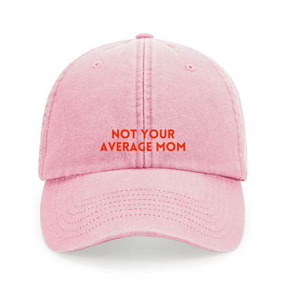 Not your average mom – Statement Cap vintage pink mit Stick