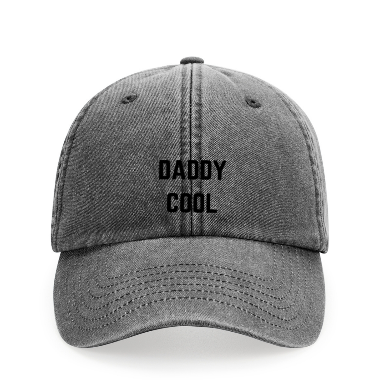 Daddy Cool Cap – Schwarze Vintage Dad Hat | Statement Cap für Männer | Adept Studios