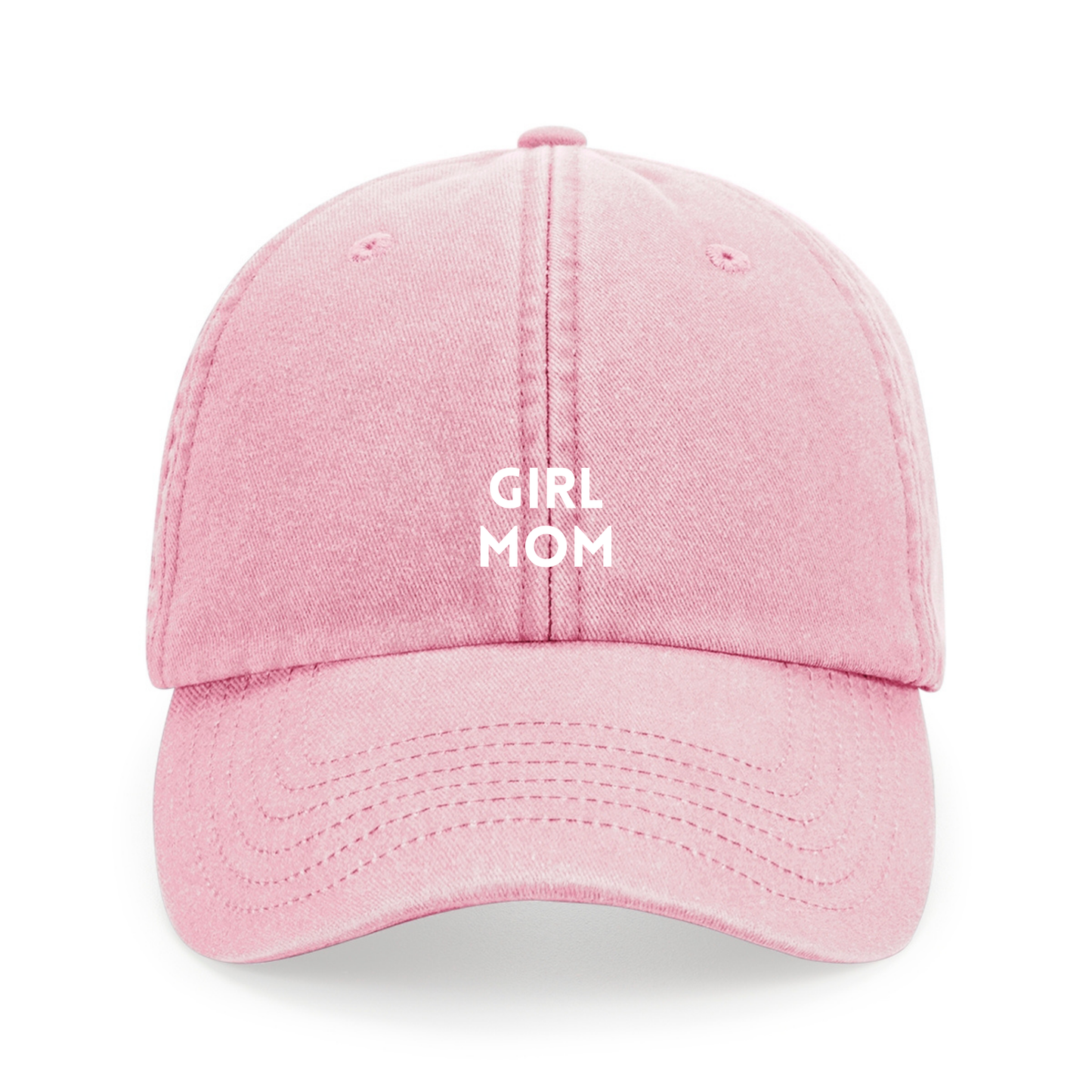 Girl Mom Cap – Statement Cap in vintage pink mit Stick