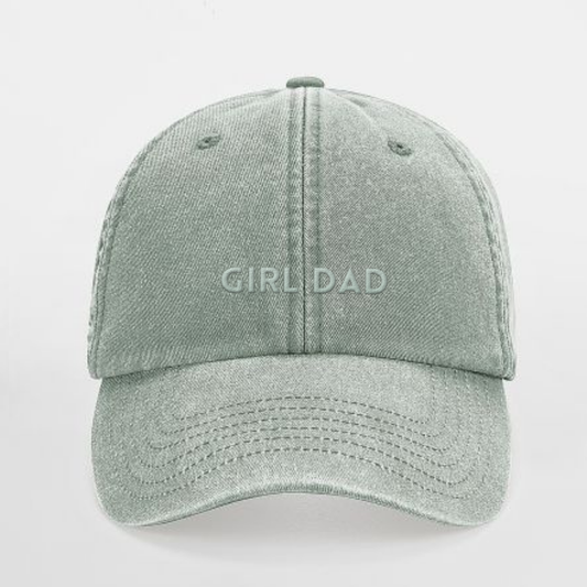 Girl Dad Cap – Sage Green Statement Cap